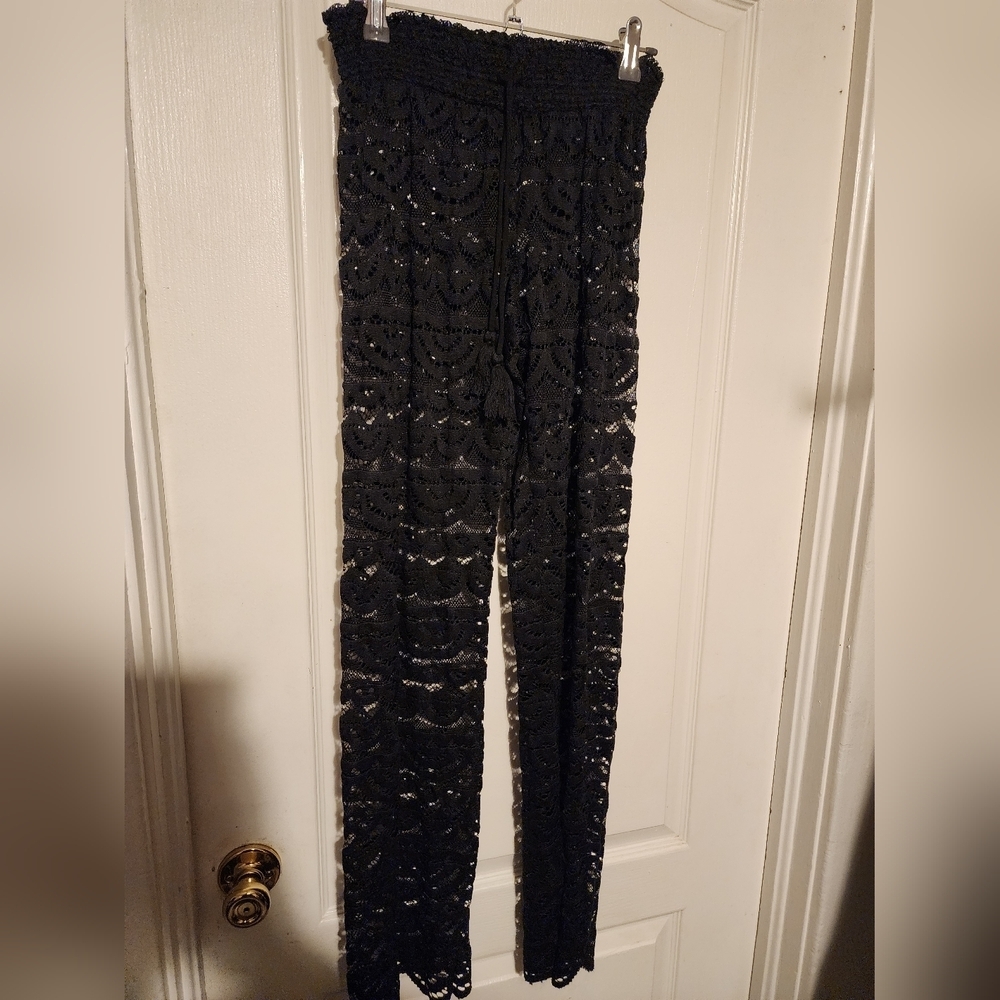 Miken Swim Black  Swim Cover Bottoms Size S